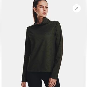 NWT Women’s Under Armour Dark Green Cold Weather Funnel Neck Top